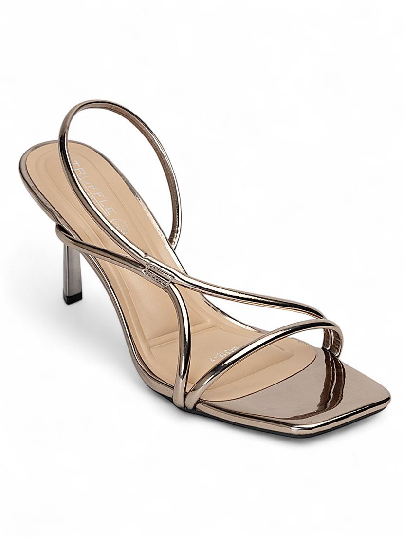 women metallic slip on sandal - 22017445 - Standard Image - 2