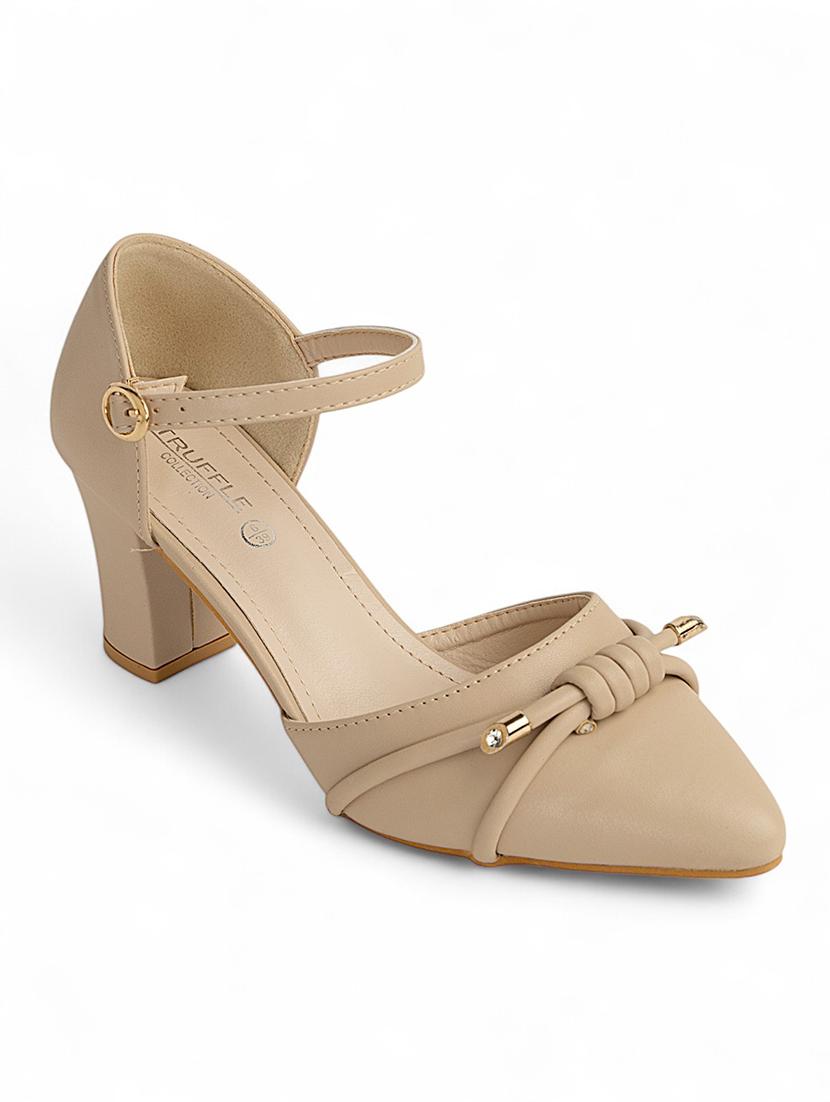 women nude ankle strap sandal - 22017448 - Standard Image - 2