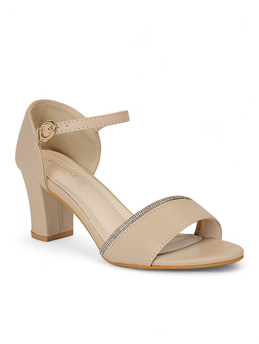 women nude ankle strap sandal - 22017457 - Standard Image - 2