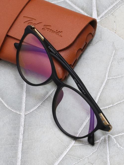 ted smith cat-eye matt black spectacles frame for women - 22017490 -  Standard Image - 0