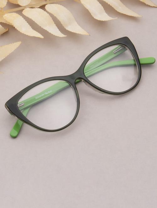 ted smith green cat-eye premium italian acetate frames for women - 22017491 - Standard Image - 0