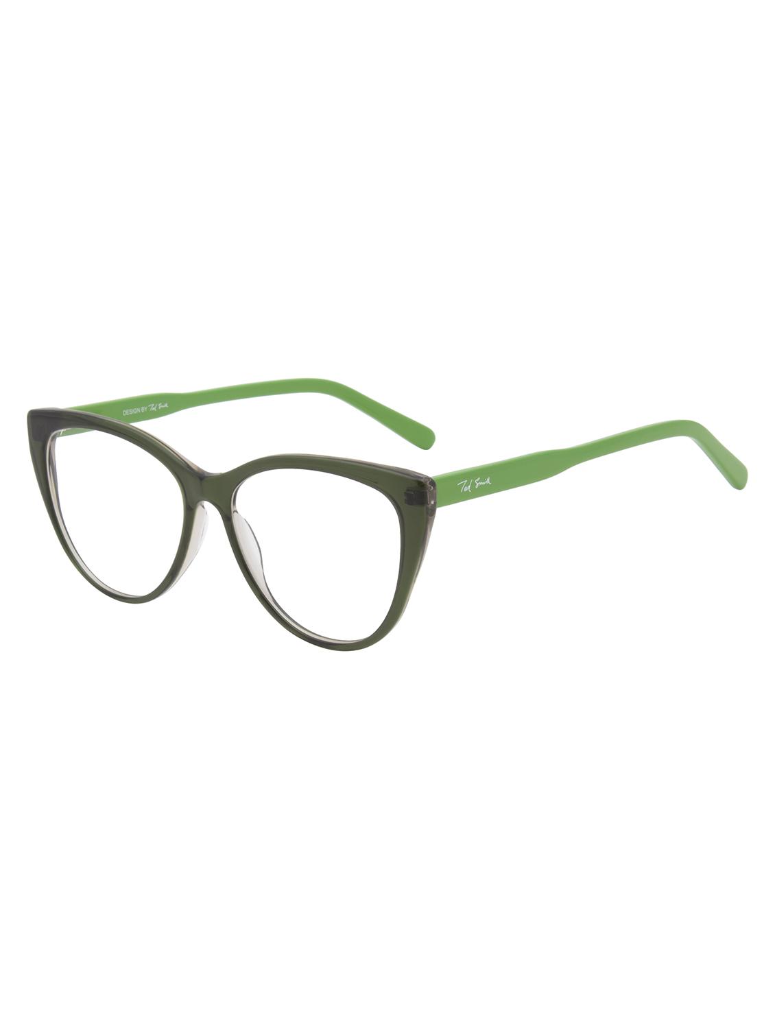 ted smith green cat-eye premium italian acetate frames for women - 22017491 - Standard Image - 2