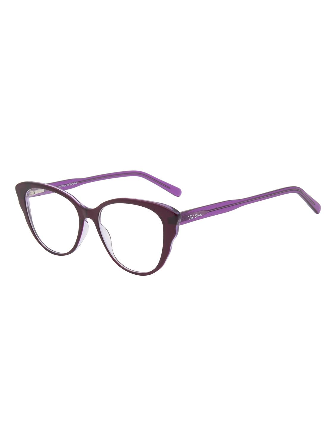 ted smith maroon cat-eye premium italian acetate frames for women - 22017494 - Standard Image - 2