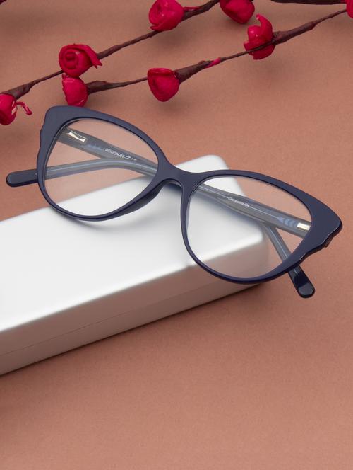 ted smith blue cat-eye  premium italian acetate frames for women - 22017495 -  Standard Image - 0