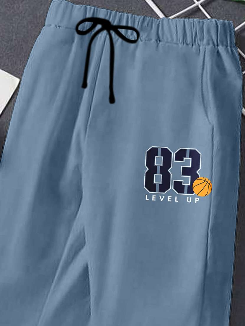 boys printed mid rise track pant - 22017529 -  Standard Image - 2