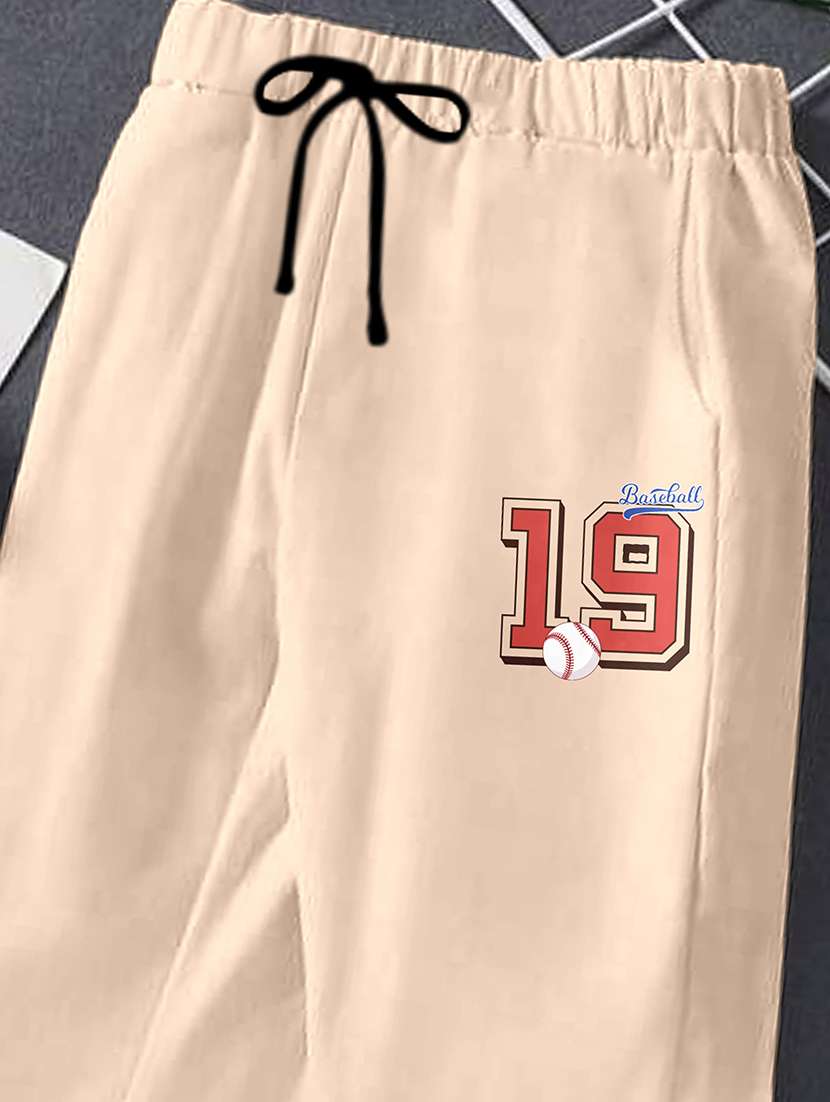 boys printed mid rise track pant - 22017530 -  Standard Image - 2