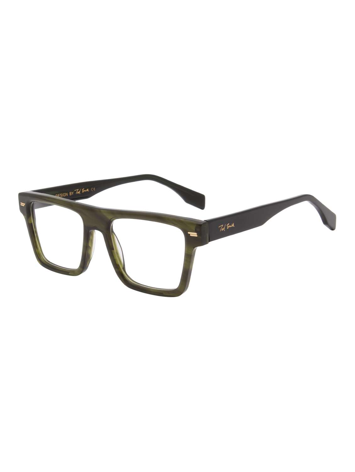 ted smith green square premium italian acetate frame - 22017699 -  Standard Image - 2
