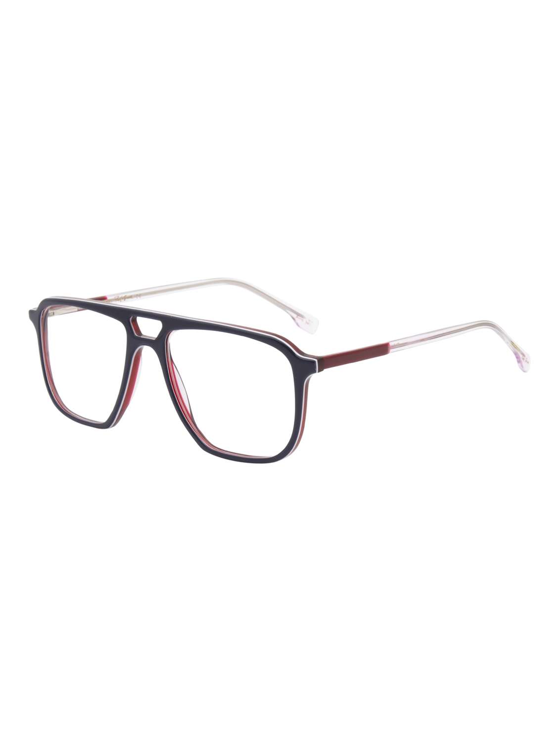 ted smith blue inside red aviator premium italian acetate frame - 22017702 -  Standard Image - 2