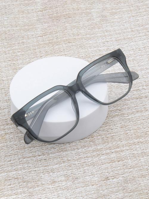 ted smith transparent green rectangle premium italian acetate frame - 22017707 -  Standard Image - 0