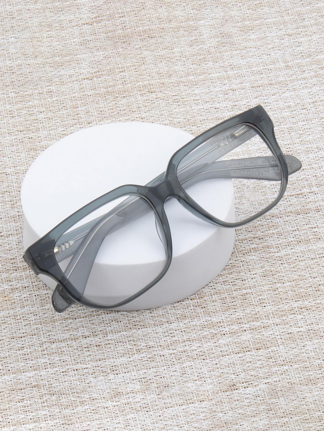 ted smith transparent green rectangle premium italian acetate frame - 22017707 -  Zoom Image - 0