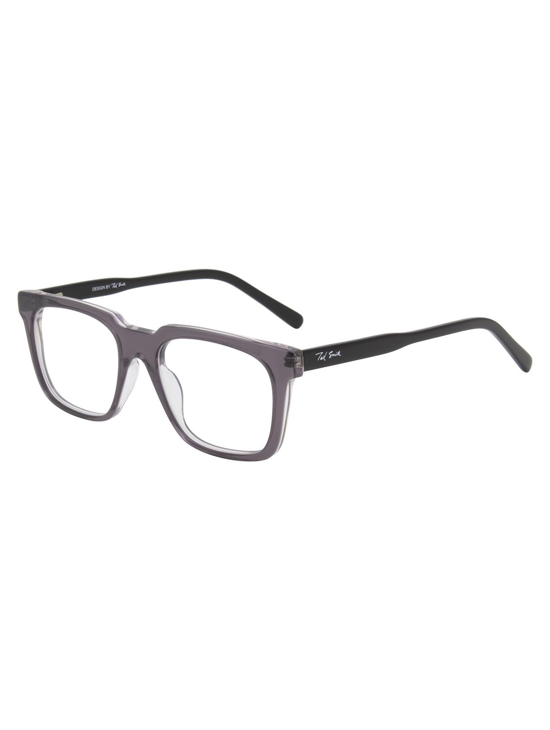 ted smith transparent grey wayfarer premium italian acetate frames for unisex - 22017757 - Standard Image - 2