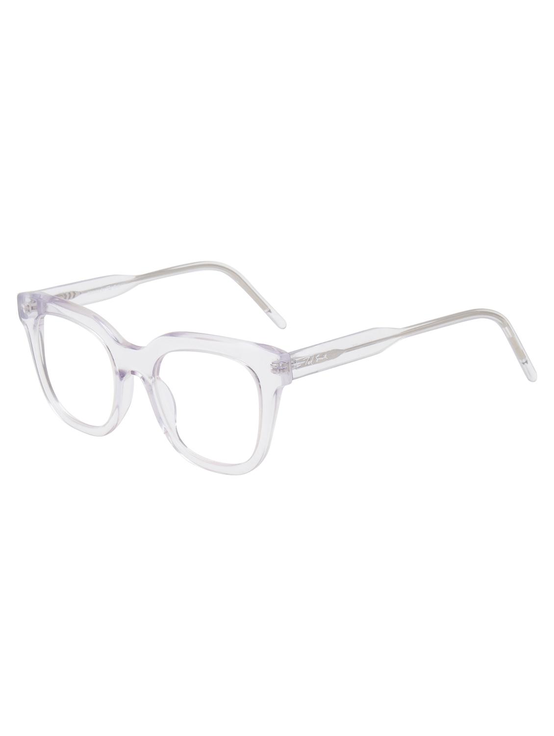 ted smith transparent round premium italian acetate frames for unisex - 22017761 - Standard Image - 2