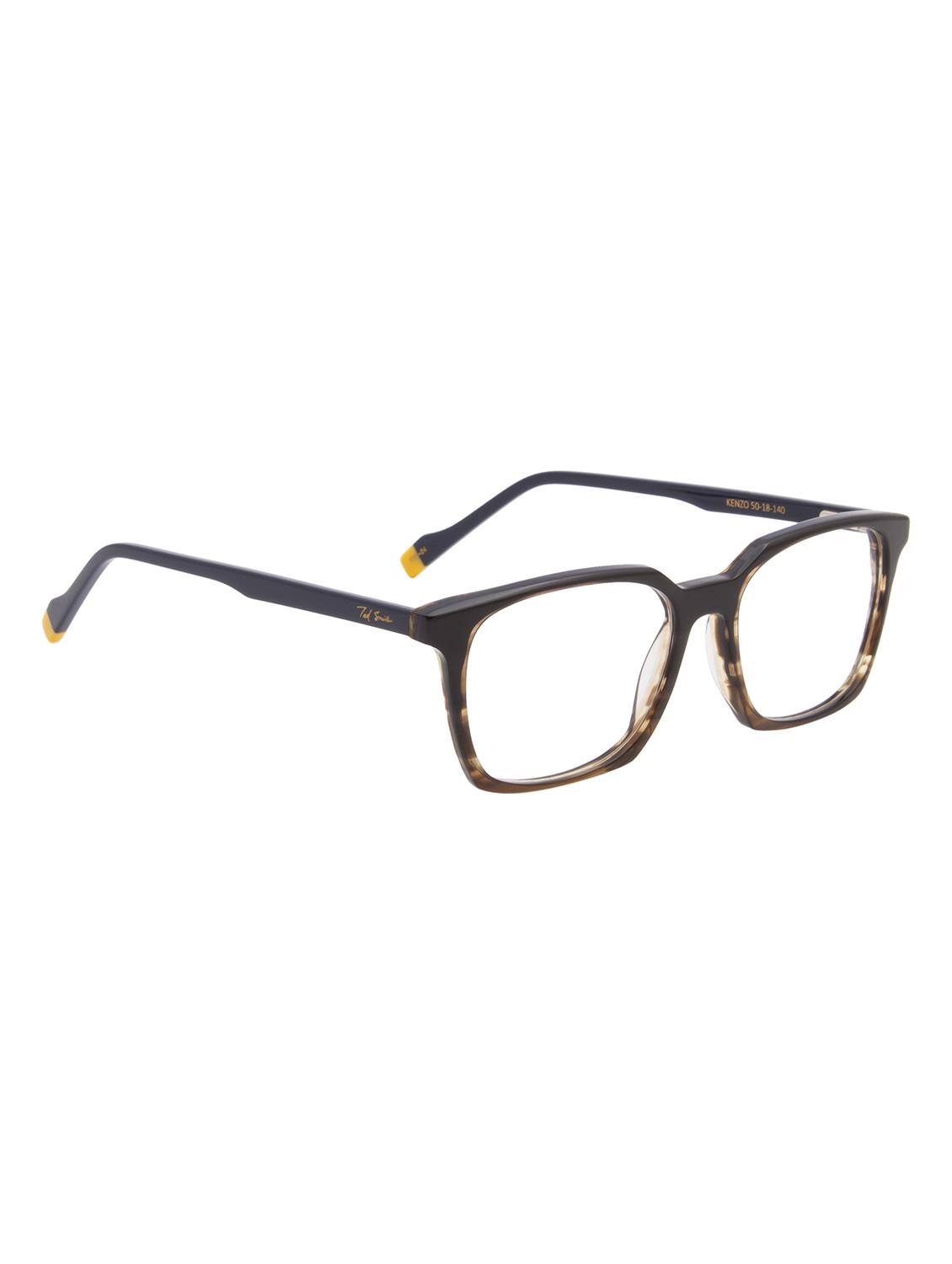 ted smith demi brown square premium italian acetate frames for unisex - 22017765 - Standard Image - 2