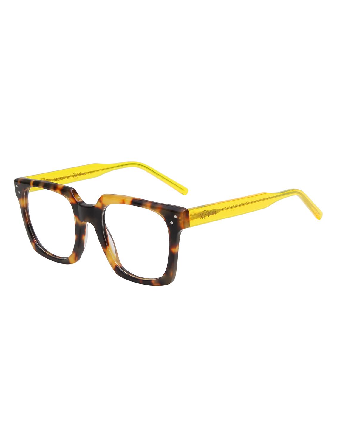 ted smith demi brown square premium italian acetate frames for unisex - 22017769 - Standard Image - 2