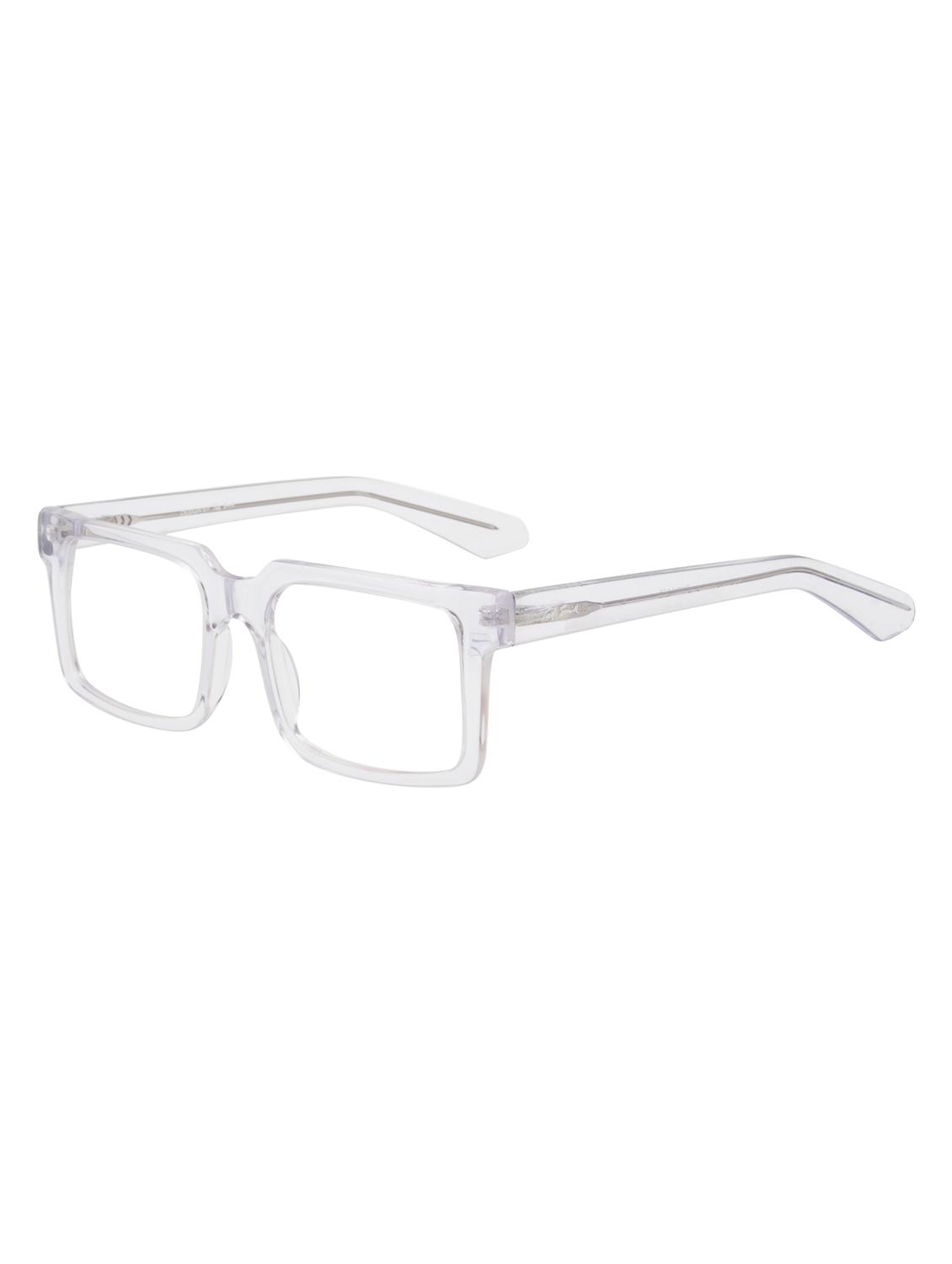 ted smith transparent rectangle premium italian acetate frames for unisex - 22017779 - Standard Image - 2