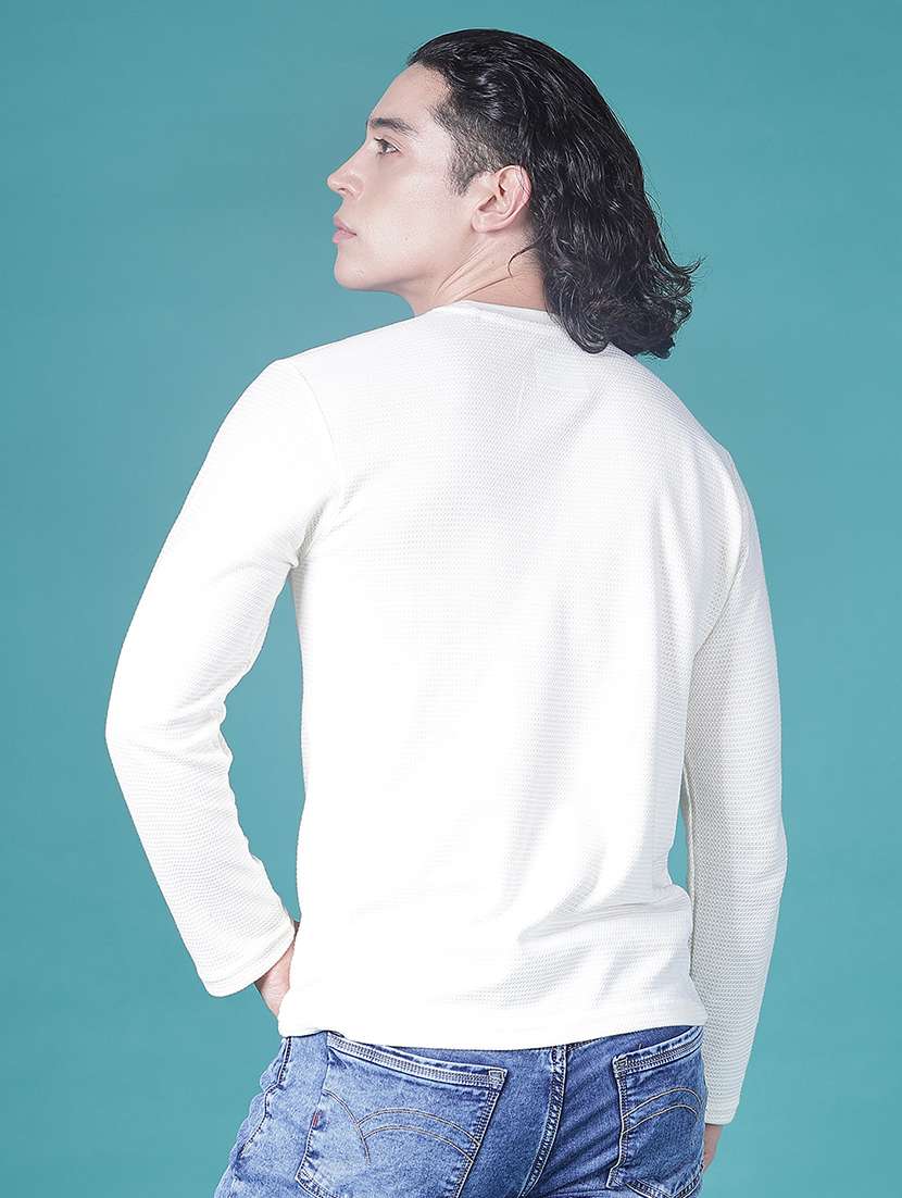 men chest print long sleeve regular fit t-shirt - 22018044 -  Standard Image - 2