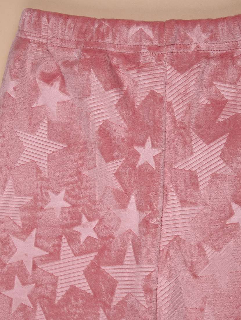 girls printed mid rise winterwear leggings - 22018098 -  Standard Image - 2