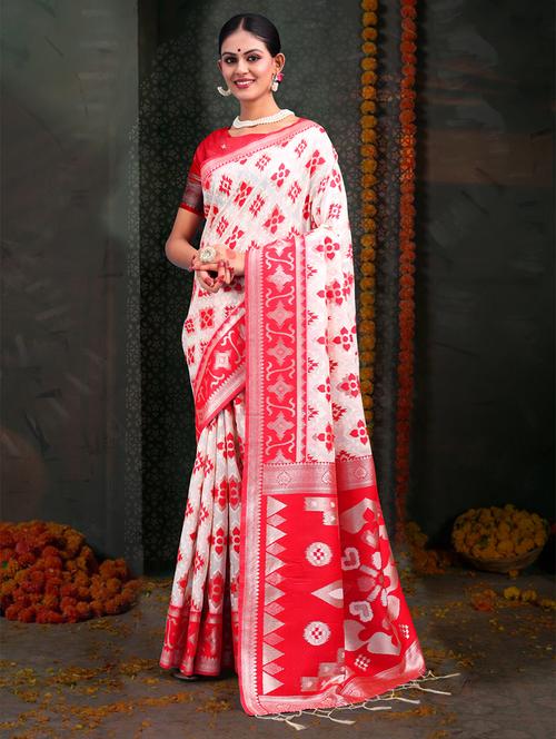 women self design bordered saree with blouse - 22018347 -  Standard Image - 0