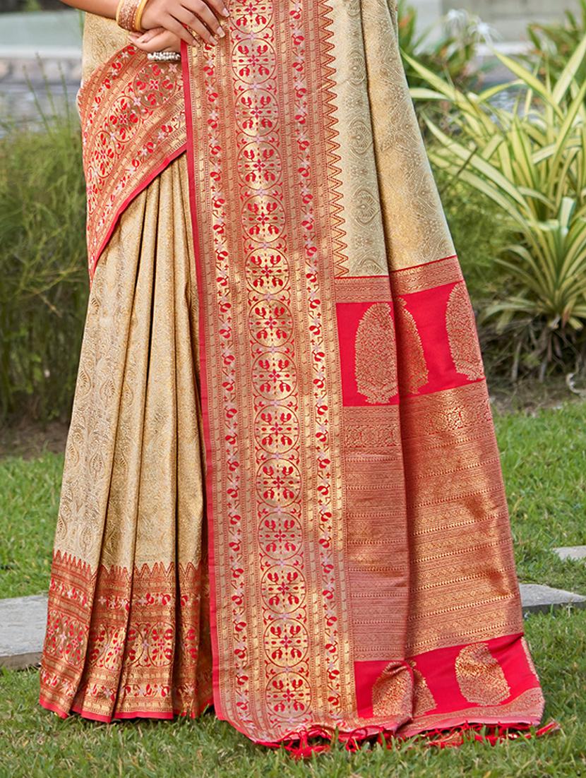 women self design kanjivaram saree with blouse - 22018368 - Standard Image - 2