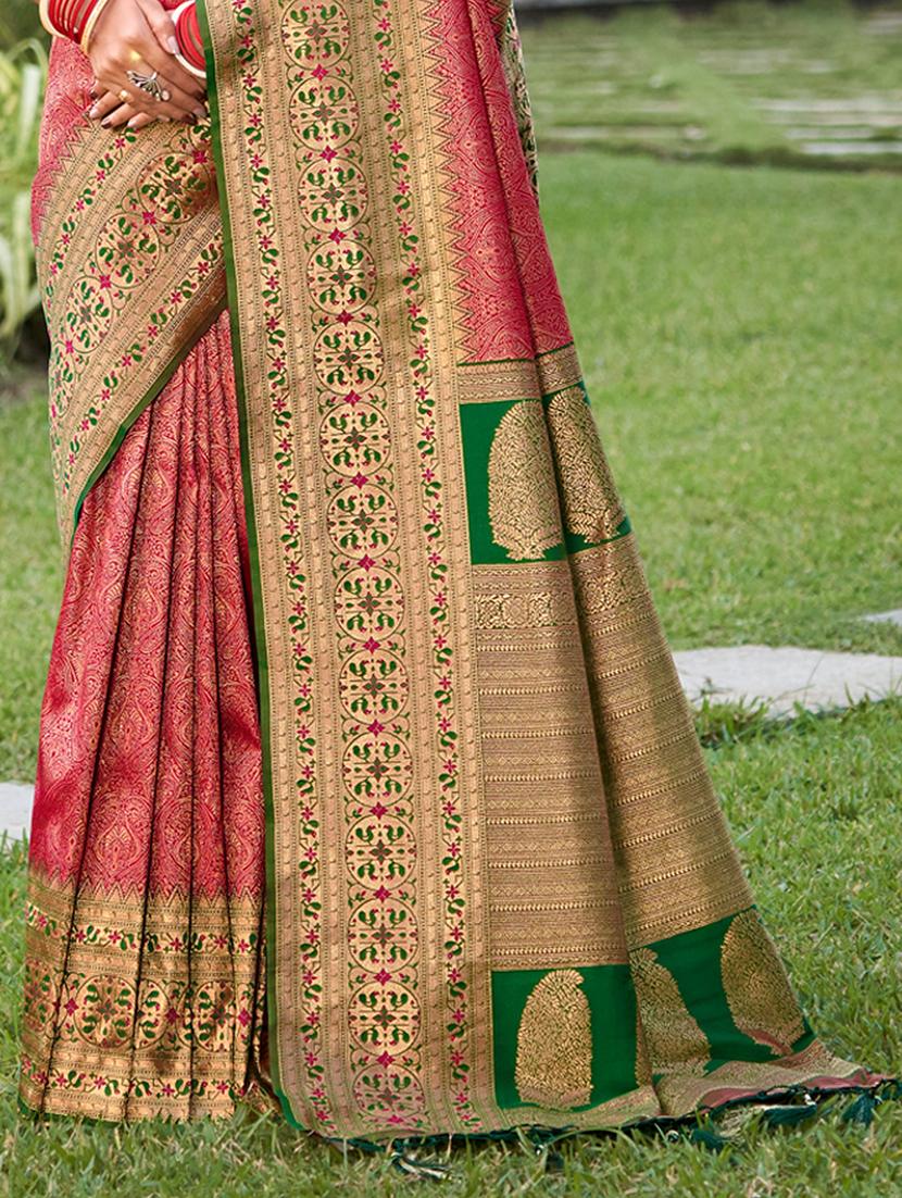 women self design kanjivaram saree with blouse - 22018369 - Standard Image - 2