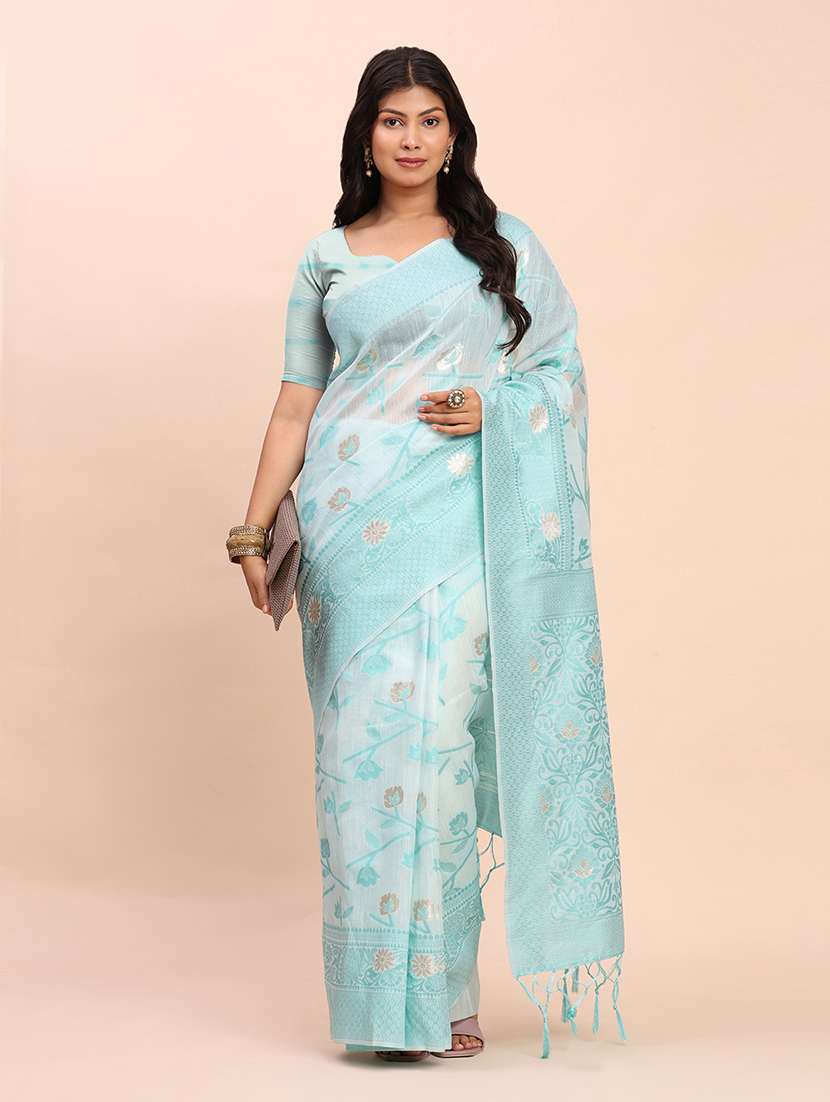 women self design bordered saree with blouse - 22018496 -  Standard Image - 2