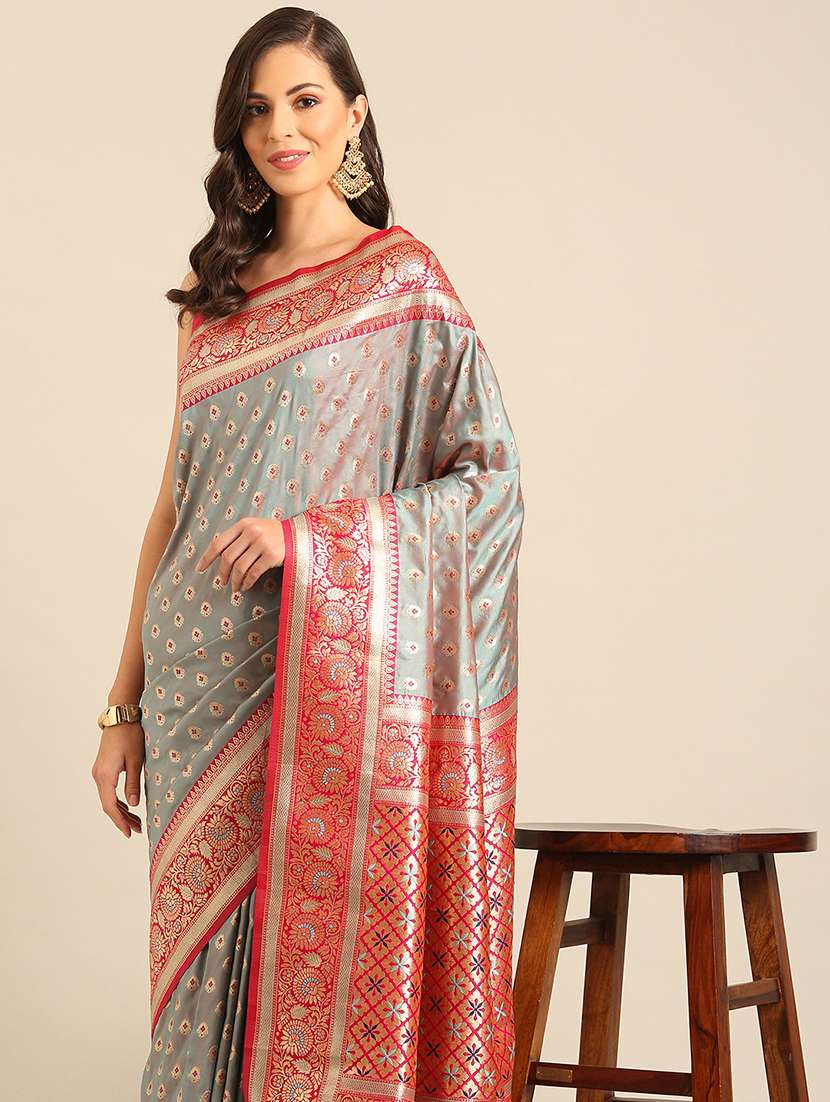 women self design banarasi saree with blouse - 22018546 - Standard Image - 2