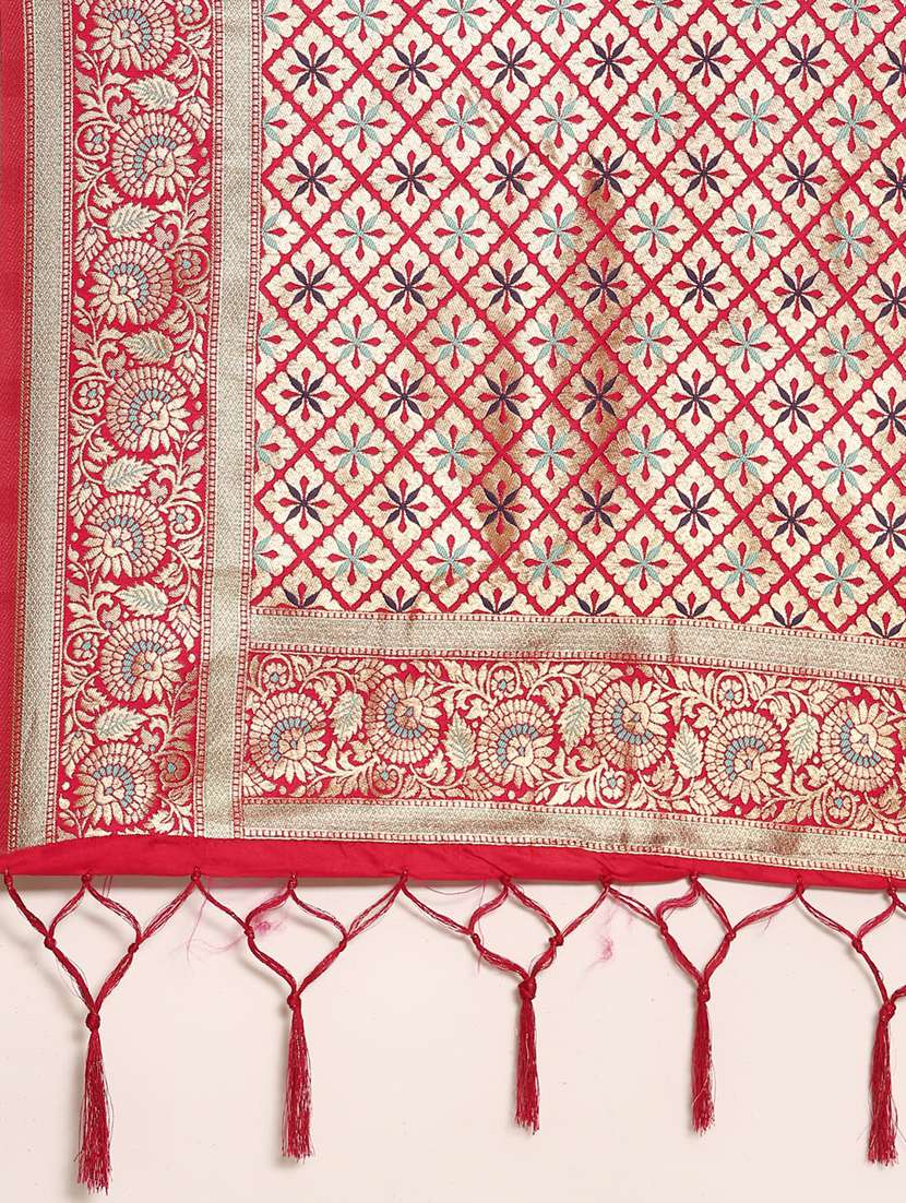 women self design banarasi saree with blouse - 22018546 - Standard Image - 7