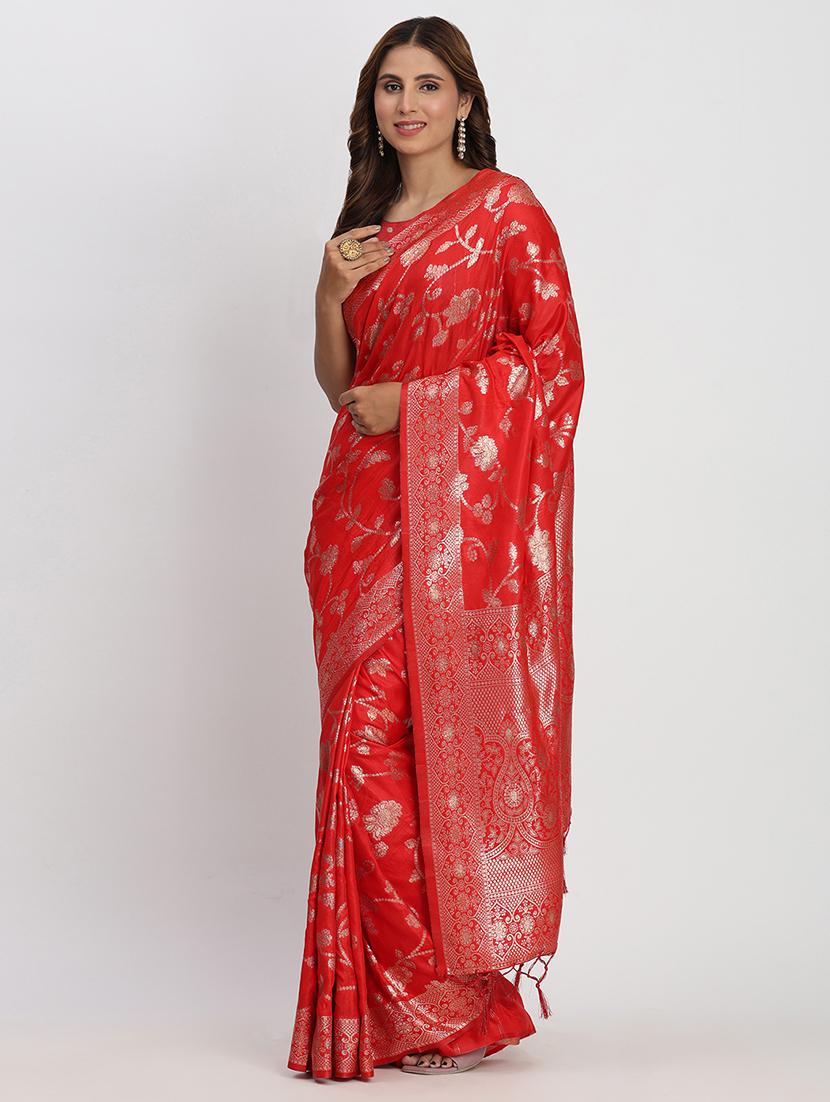 women self design banarasi saree with blouse - 22018554 - Standard Image - 2