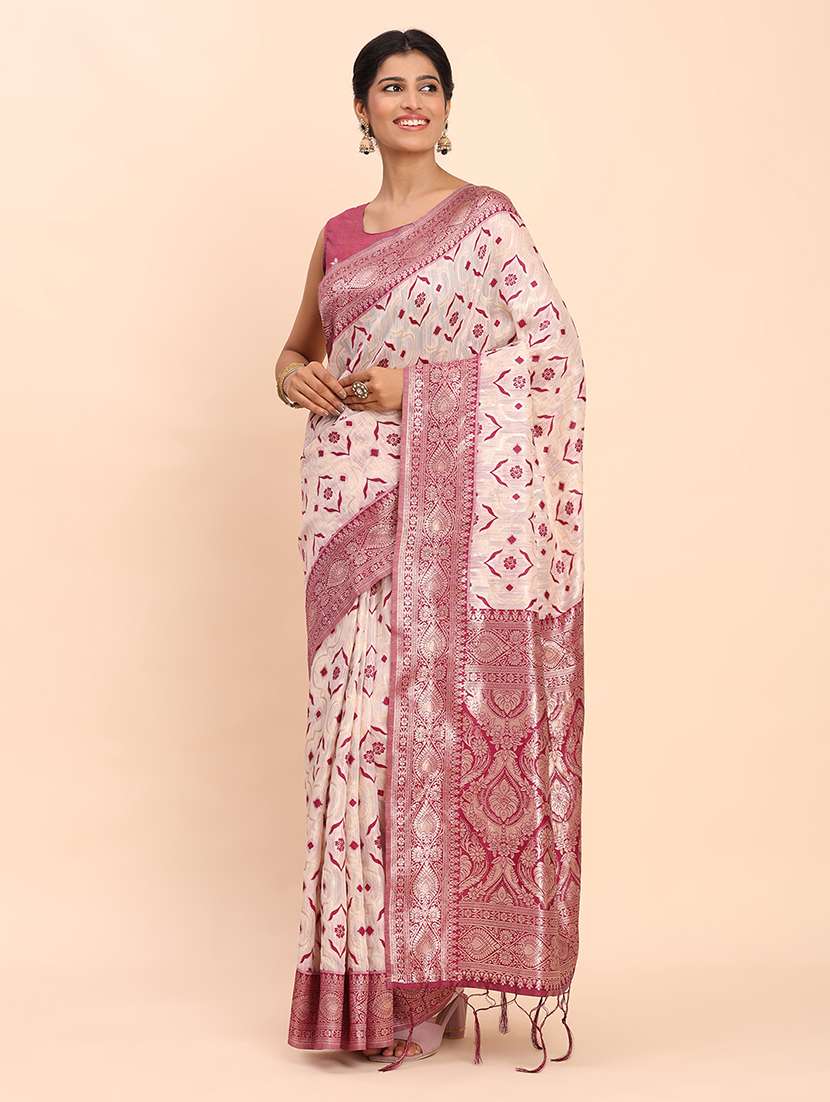women self design bordered saree with blouse - 22018575 -  Standard Image - 2