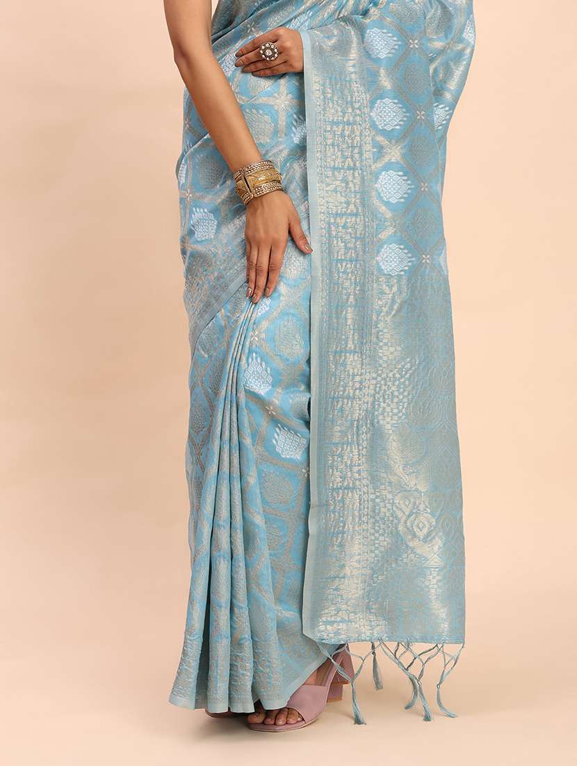 women self design bordered saree with blouse - 22018586 -  Standard Image - 7