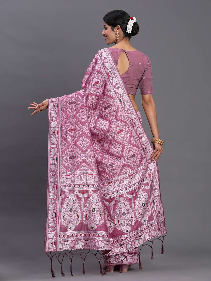 women self design bordered saree with blouse - 22018597 -  Standard Image - 7