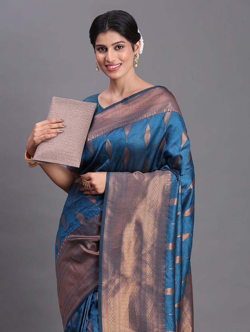 women self design banarasi saree with blouse - 22018598 - Standard Image - 2