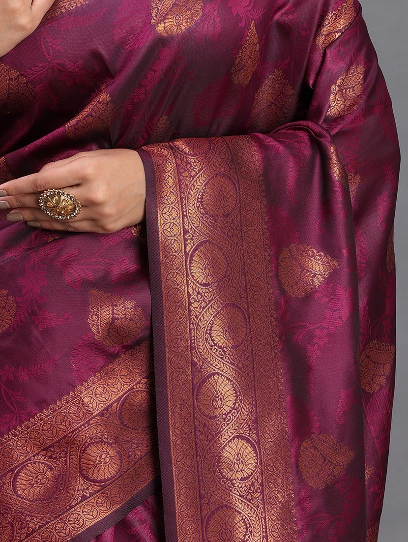 women self design banarasi saree with blouse - 22018600 - Standard Image - 7