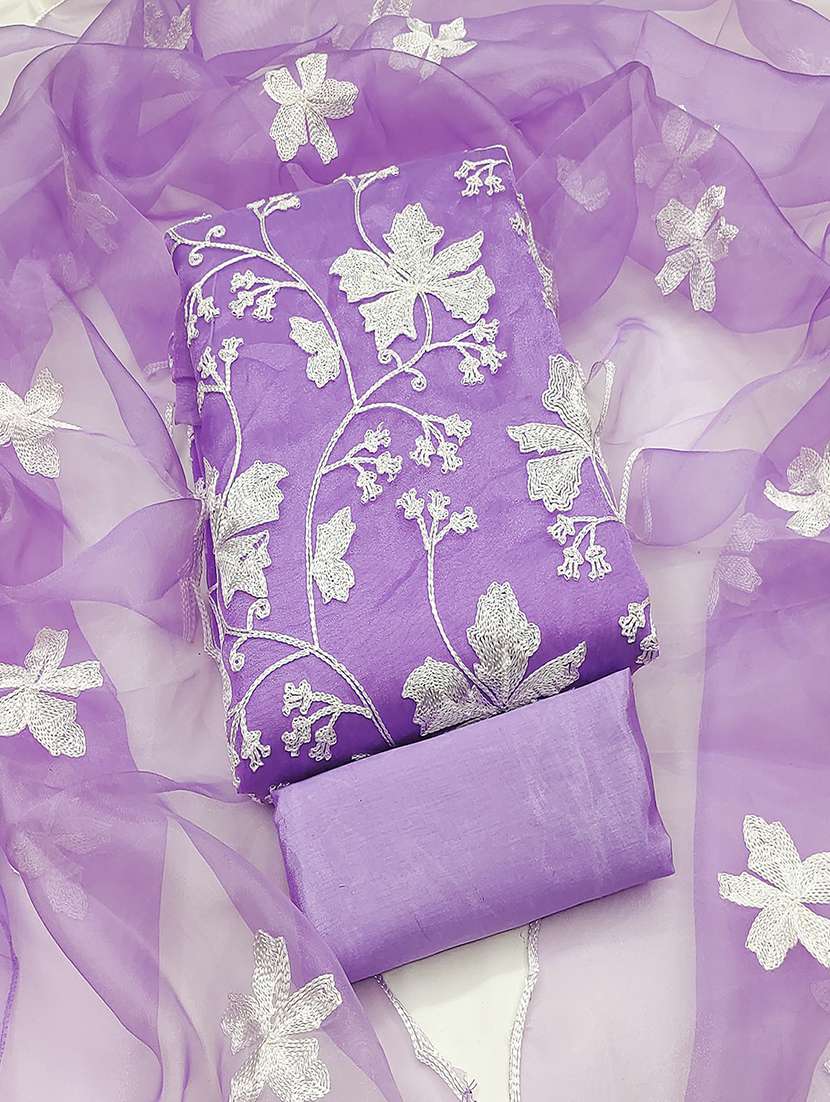 Women Floral Embroidered Unstitched Suit Set - 22018722 -  Standard Image - 2