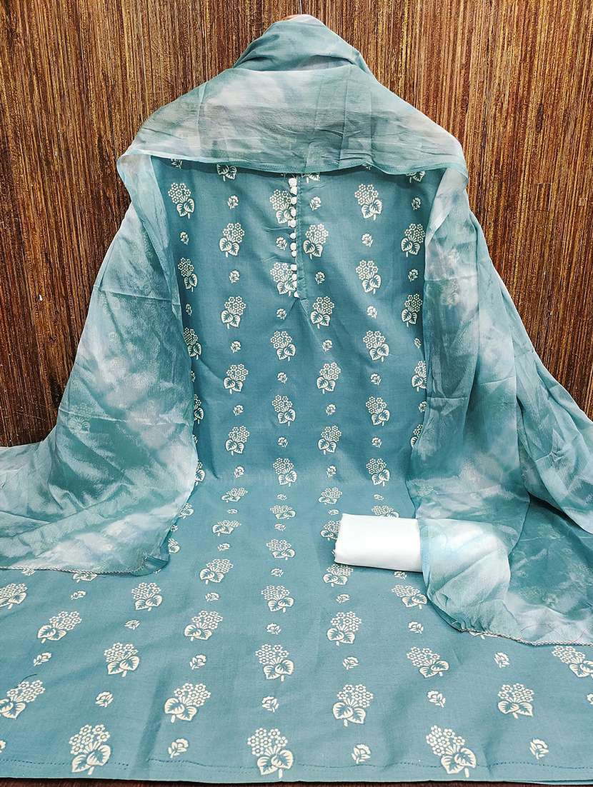 women solid with work embroidered unstitched suit set - 22018780 -  Standard Image - 2