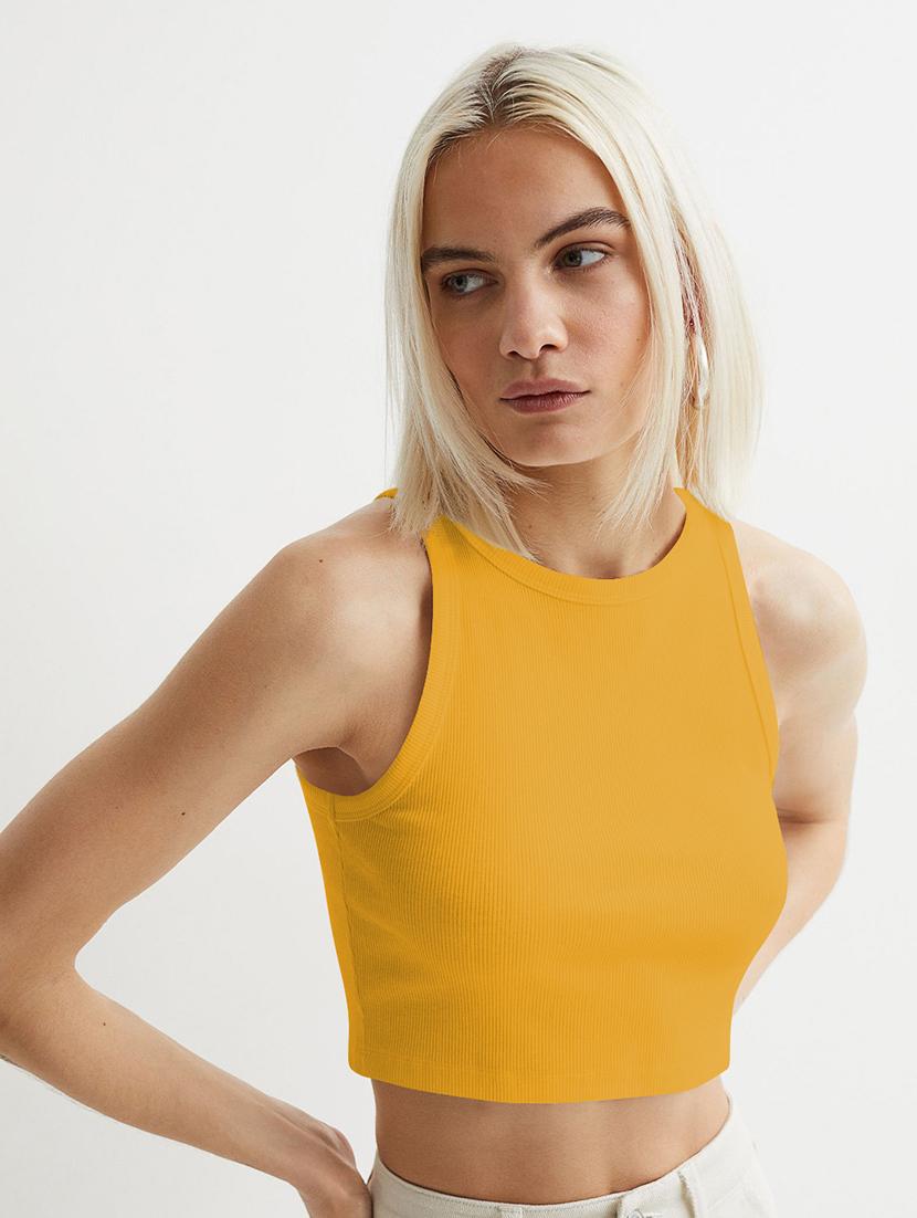 women pack of 2 solid sleeveless crop top - 22018871 - Standard Image - 2