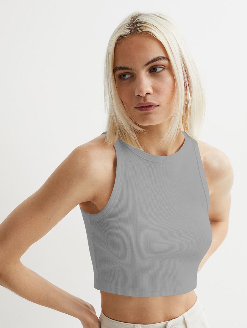 women pack of 2 solid sleeveless crop top - 22018872 - Standard Image - 2