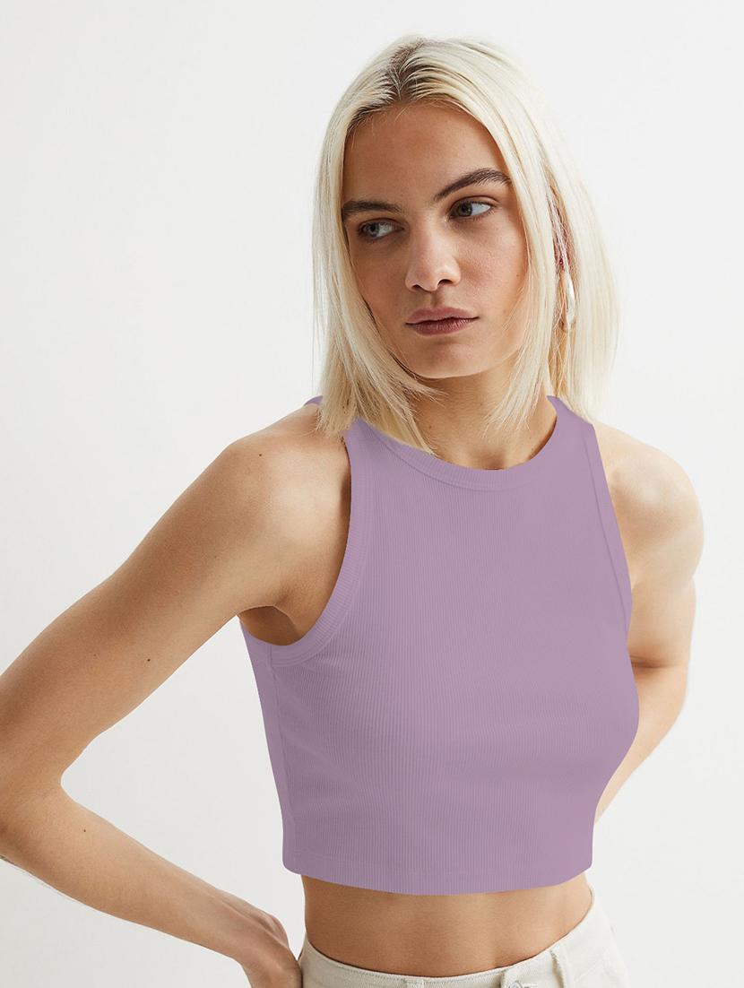 women pack of 2 solid sleeveless crop top - 22018873 - Standard Image - 2