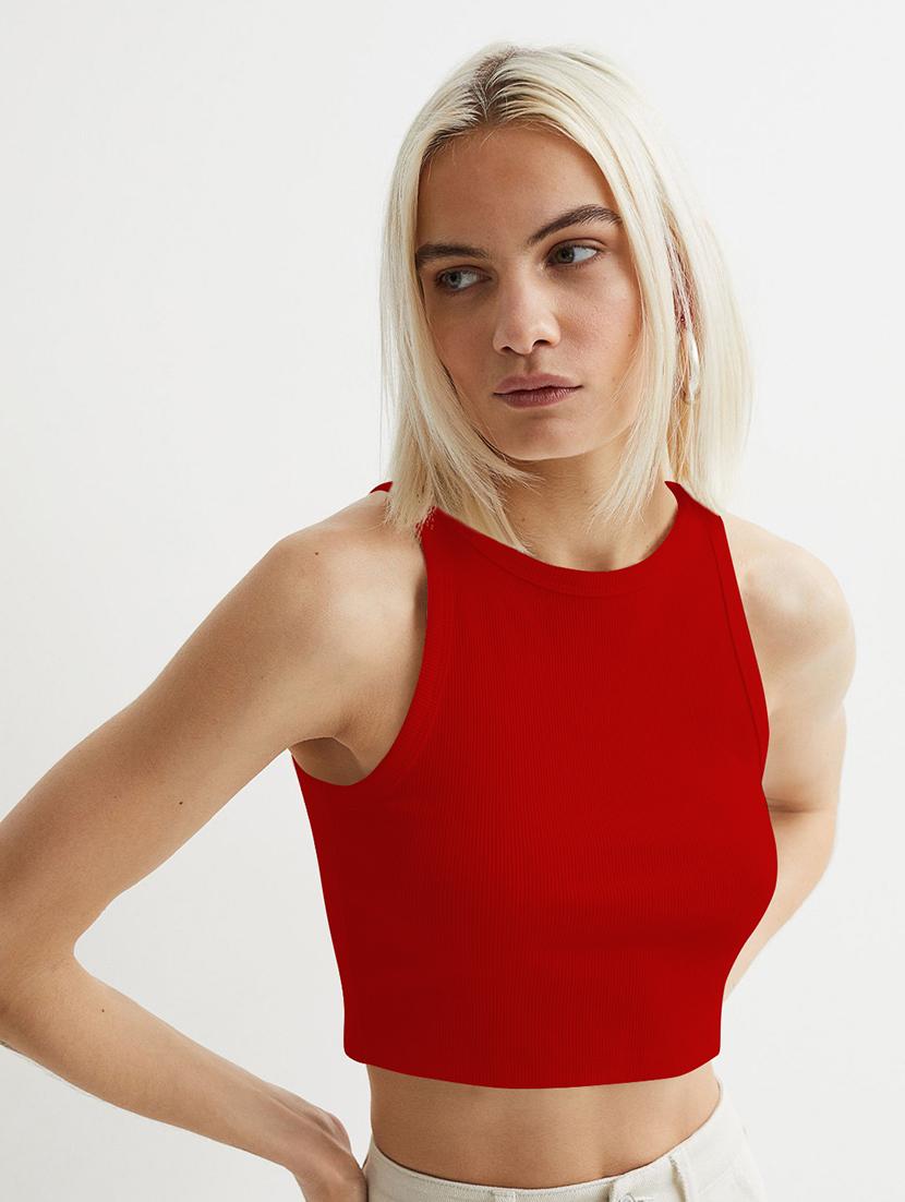 women pack of 2 solid sleeveless crop top - 22018876 - Standard Image - 2