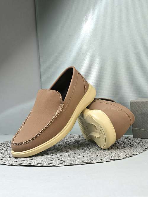 men beige slip on loafer - 22018922 - Standard Image - 0