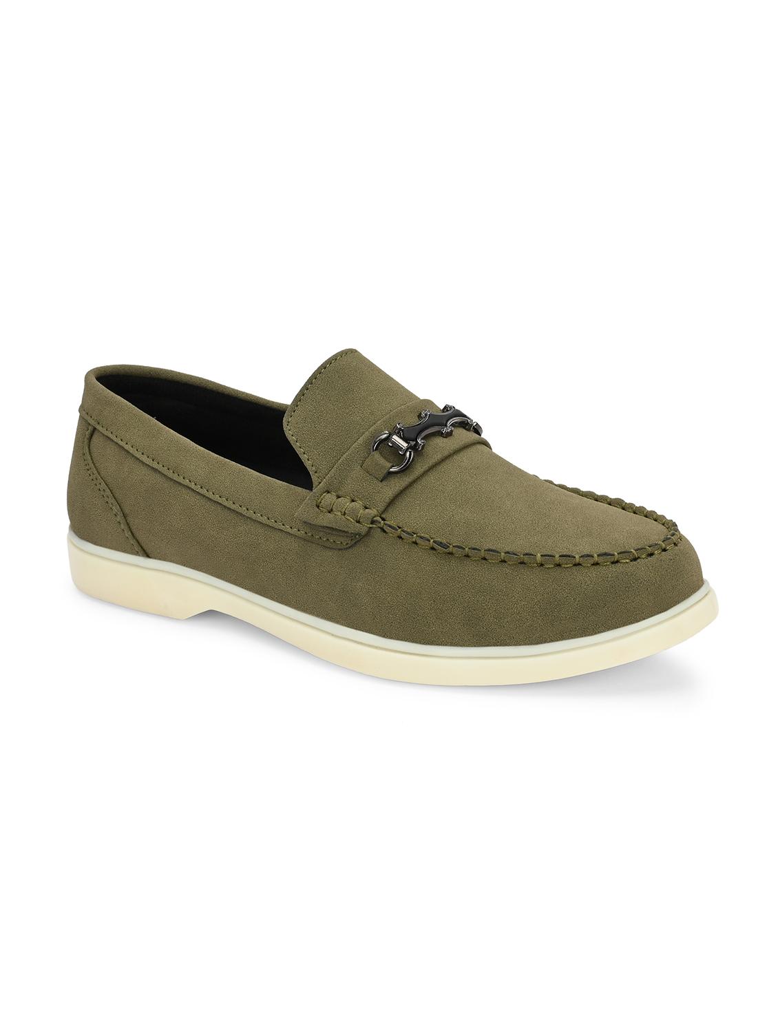 men olive slip on horsebit loafer - 22018927 - Standard Image - 2