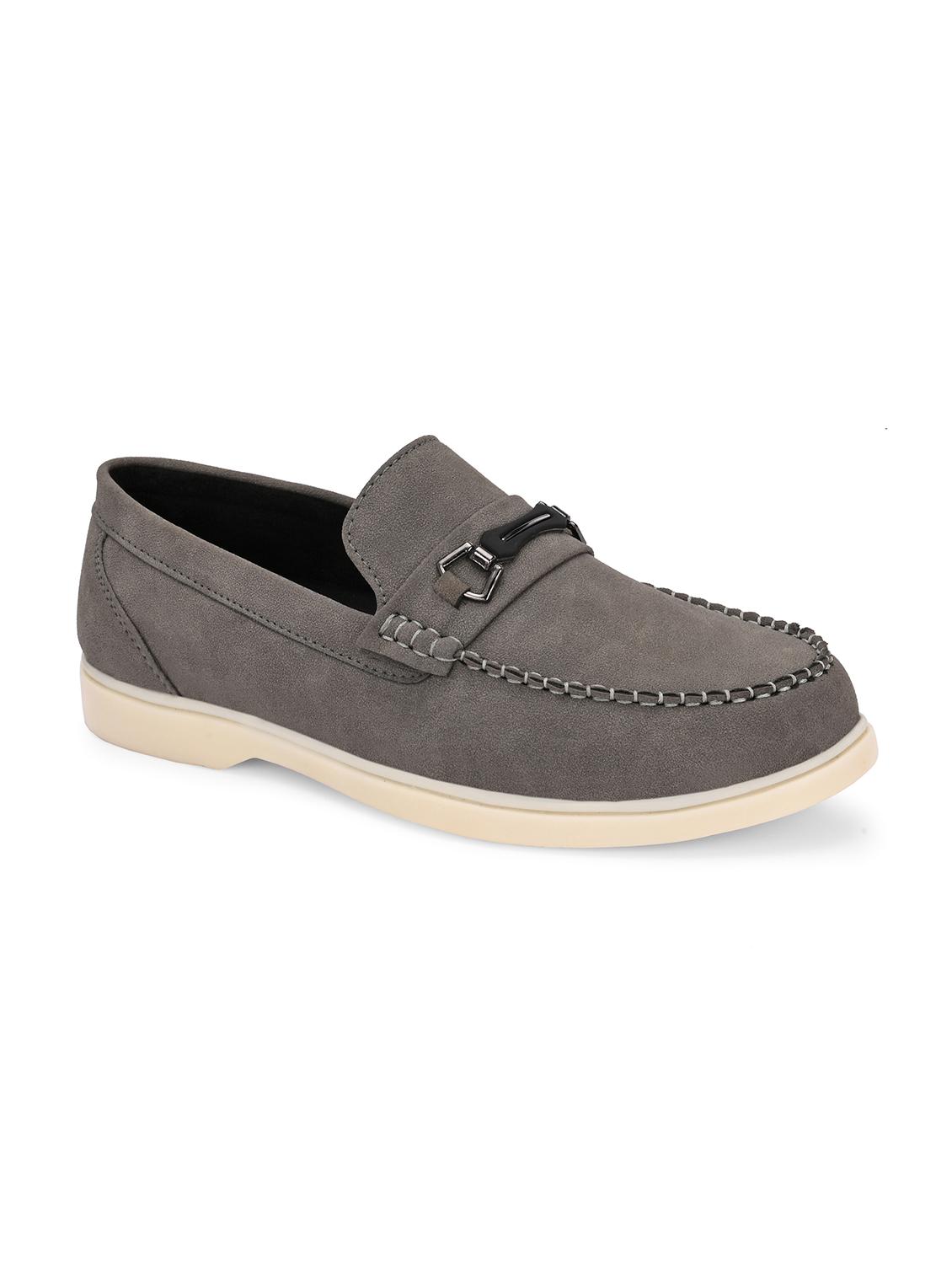 men grey slip on horsebit loafer - 22018930 - Standard Image - 2