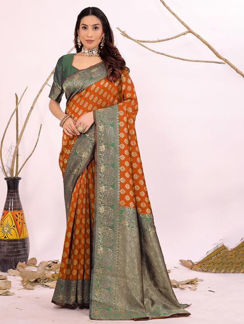 women self design banarasi saree with blouse - 22018997 - Standard Image - 0