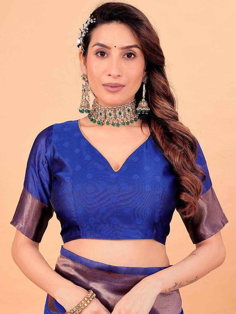 women self design banarasi saree with blouse - 22019007 - Standard Image - 2