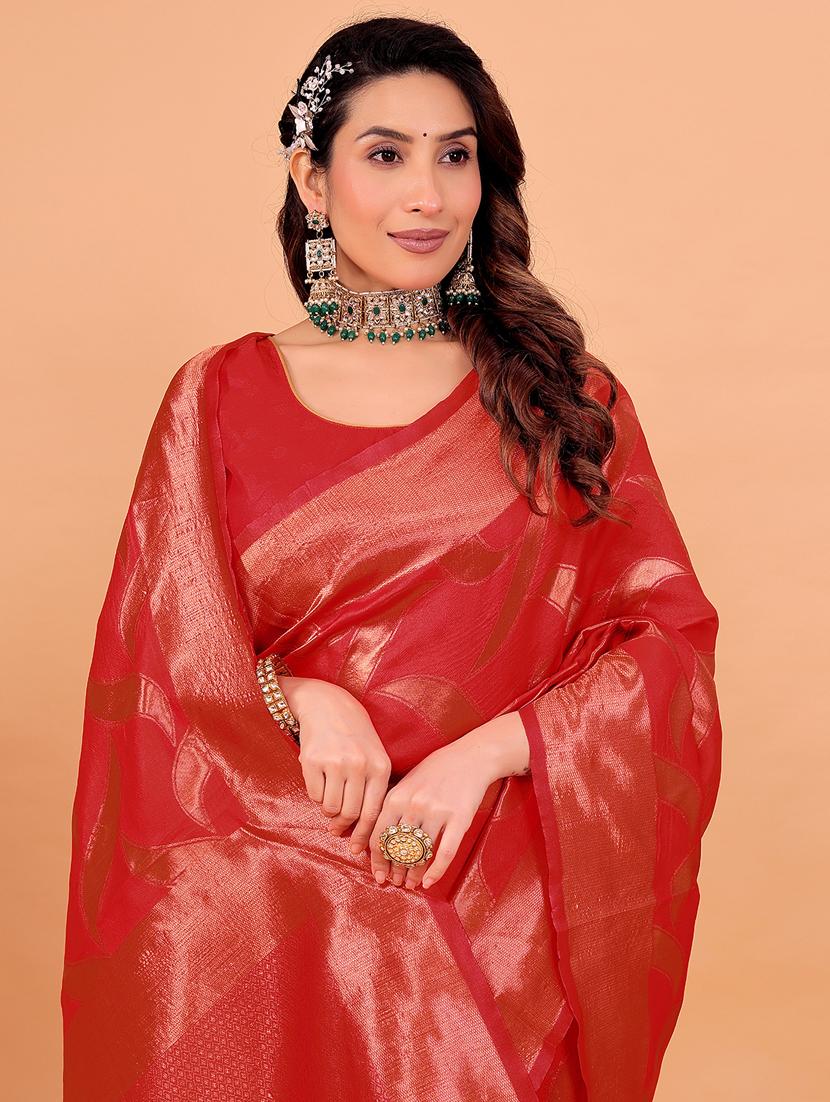 women self design banarasi saree with blouse - 22019008 - Standard Image - 2