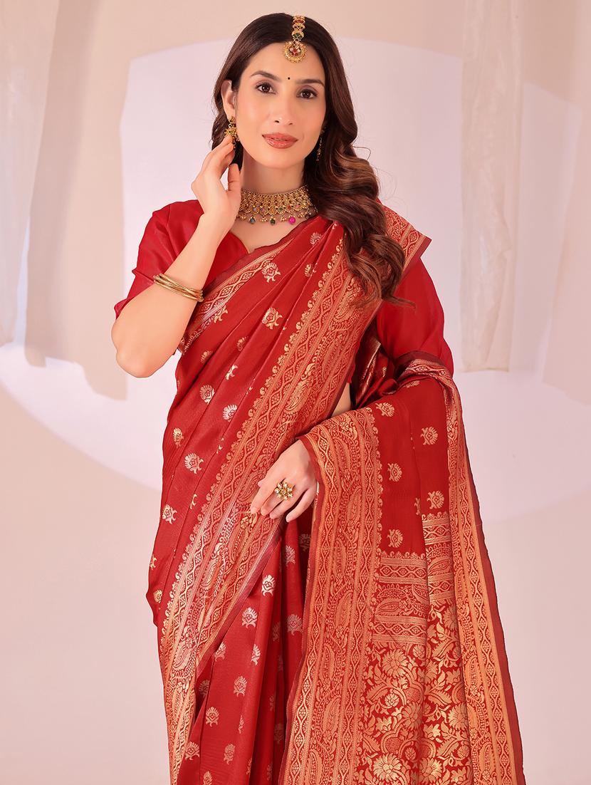 women self design banarasi saree with blouse - 22019033 - Standard Image - 2