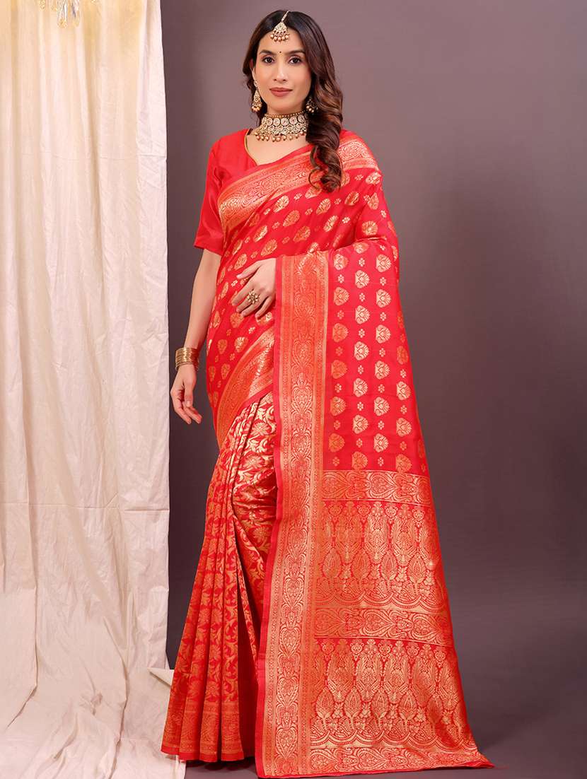 women self design banarasi saree with blouse - 22019036 - Zoom Image - 0