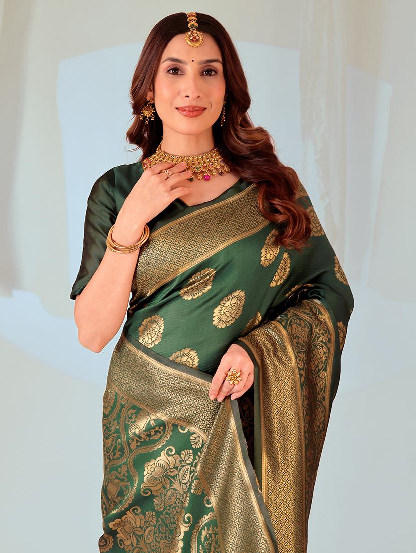women self design banarasi saree with blouse - 22019045 - Standard Image - 2