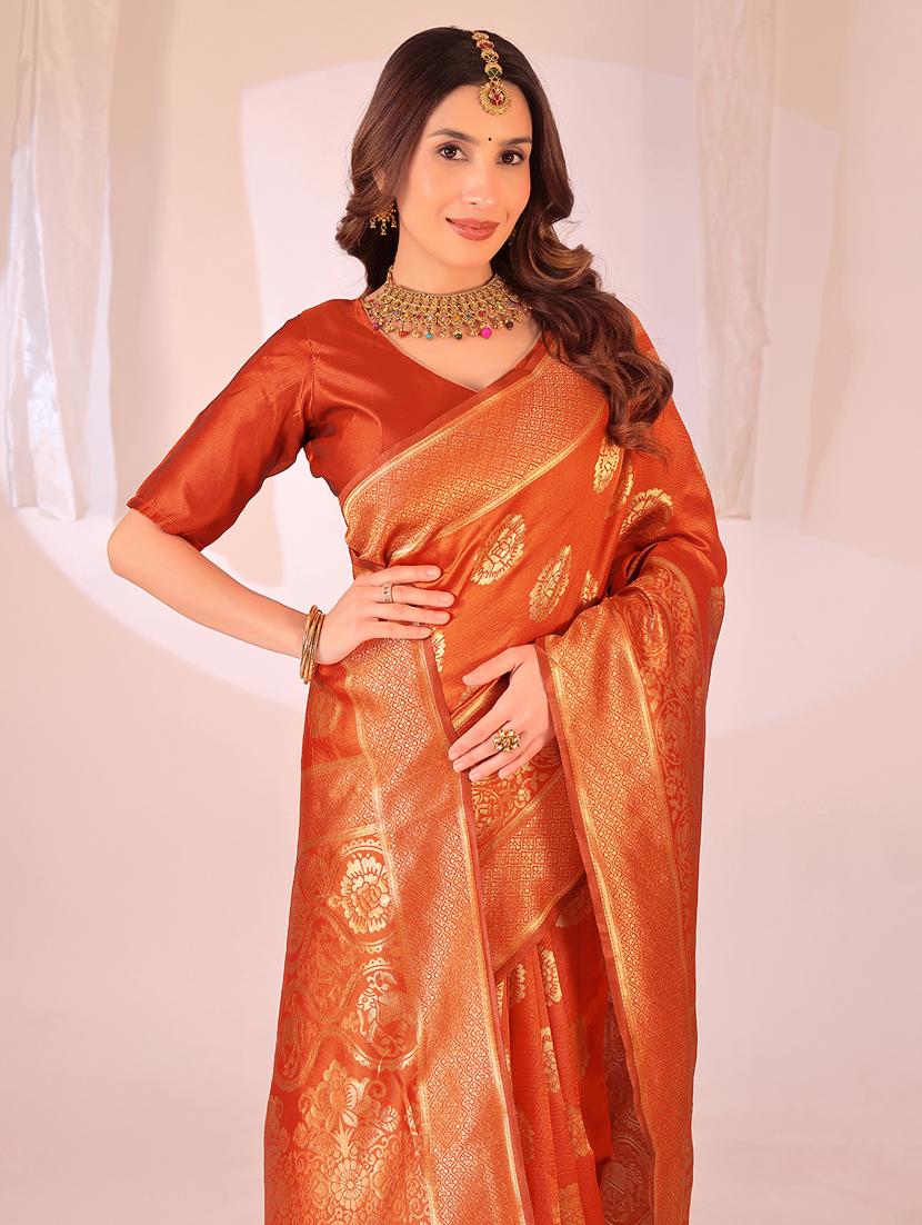 women self design banarasi saree with blouse - 22019047 - Standard Image - 2