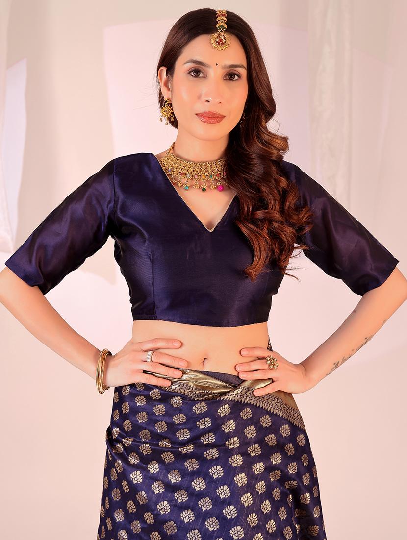 women self design banarasi saree with blouse - 22019073 - Standard Image - 2